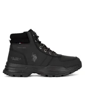 Botki męskie - Trzewiki U.S. Polo Assn. OSCAR001M/DYT1 Czarny - miniaturka - grafika 1