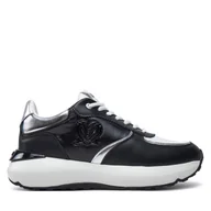 Sneakersy damskie - Sneakersy LOVE MOSCHINO JA15455G0LIN100A Czarny - miniaturka - grafika 1