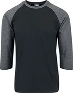 Koszulki męskie - Urban Classics T-shirt męski, Blk/Cha, XL - miniaturka - grafika 1