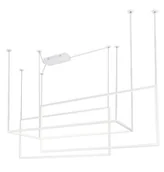 Lampy sufitowe - Maxlight Lampa wisząca żyrandol Geometric P0272 oprawa wisząca nowoczesna biała P0272 - miniaturka - grafika 1