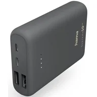Powerbanki - Powerbank HAMA Power Pack Supreme 10HD 10000 mAh Szary - miniaturka - grafika 1