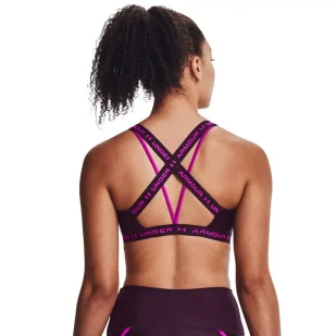 Biustonosz sportowy Under Armour Crossback Low Shine - Bielizna sportowa damska - miniaturka - grafika 2