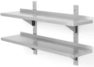 Meble gastronomiczne - Hendi Pólka wisząca podwójna,przestawna 1400x300 mm - 811740 - miniaturka - grafika 1