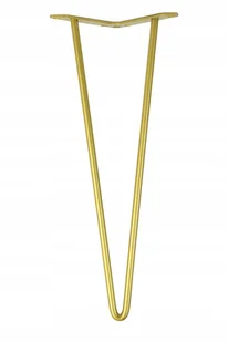 Noga metalowa Hairpin Original Złota 52 cm Złota - Meble modułowe i akcesoria - miniaturka - grafika 1