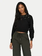 Bluzy damskie - ONLY Bluza Suzi 15331166 Czarny Regular Fit - miniaturka - grafika 1