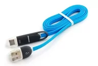 Kable komputerowe i do monitorów - Kabel Przyłącze Usb A - Micro Usb 2.0 80CM Płaski - miniaturka - grafika 1