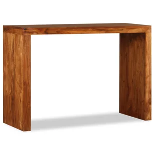vidaXL Stolik konsola, lite drewno o wyglądzie sheesham, 110x40x76 cm - Konsole i sekretarzyki - miniaturka - grafika 1