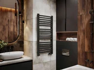 Grzejniki łazienkowe - Instal Projekt Retto grzejnik 41,2x107,2 cm czarny mat RET-40/110C31 - odbiór osobisty: Kraków, Warszawa - miniaturka - grafika 1