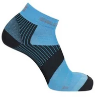 Skarpetki i podkolanówki sportowe - Skarpety Salomon Sense Support Ebony / Vivid Blue - miniaturka - grafika 1
