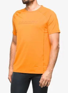 Koszulka szybkoschnąca Mammut Selun FL Logo T-Shirt - tangerine - Koszulki i topy damskie - miniaturka - grafika 1