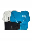 Dresy i komplety dla chłopców - dres chłopięcy komplet dresowy 3 elementy 158/164- 14 lat JUST - F-26 - miniaturka - grafika 1