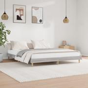 Łóżka - Rama łóżka, szary dąb sonoma, 140x200cm materiał drewnopochodny Lumarko! - miniaturka - grafika 1