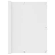 Parawany - vidaXL Parawan balkonowy, biały, 120x300 cm, tkanina Oxford vidaXL - miniaturka - grafika 1