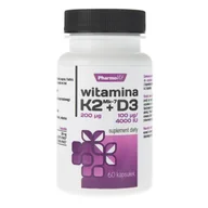 Ochrona stawów - PHARMOVIT Witamina K2 Mk-7 200cmg + D3 100cmg 60 kaps - miniaturka - grafika 1