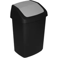 Kosze na śmieci - Kosz na śmieci Curver Swing Top czarny 10L - miniaturka - grafika 1