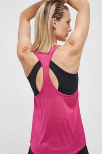 Koszulki sportowe damskie - Reebok top treningowy Workout Ready kolor różowy - grafika 1