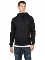 Bluzy męskie - G STAR RAW CZARNA BLUZA MĘSKA Z KAPTUREM I LOGO M 6BA - miniaturka - grafika 1