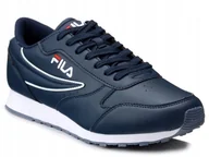 Buty sportowe męskie - Buty męskie sportowe oryginalne Fila Orbit Low granatowe ekoskóra 44 - miniaturka - grafika 1