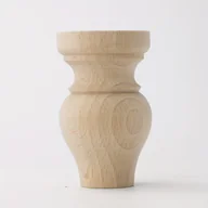 Inne - TEMU 4 sztuki Drewniane Nogi Meblowe z Rzeźbionym Motywem Tykwy do Sofy, Łóżka, Szafki na Telewizor, Komody, Tacy itp., Nieobrobione Materiał - miniaturka - grafika 1