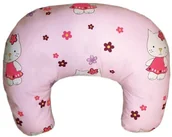 Poduszki do karmienia - Rogal poduszka fasolka dziecięca do karmienia BAWEŁNA - Hello kitty - miniaturka - grafika 1