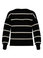 Swetry damskie - Vila Sweter w kolorze czarno-kremowym - miniaturka - grafika 1