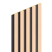 Panele ścienne i boazeria - Panele ścienne 3D lamel na HDF 270x15 cm Dąb Arda 5 lameli - miniaturka - grafika 1