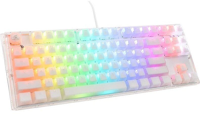 Ducky One 3 Aura White TKL Gaming Tastatur, RGB LED - MX-Speed-Silver US DKON2187ST-PUSPDAWWWWC1
