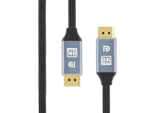 Kabel ze złączem Alogy 2x Display Port DP 1.4 8K 30AWG do TV PC 1m - Pozostałe akcesoria do telefonów - miniaturka - grafika 3