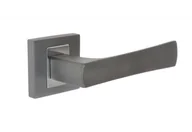 Klamki - Klamka KUCHINOX NERO z rozetą kwadratową grafit chrom (KNE 500A) - miniaturka - grafika 1