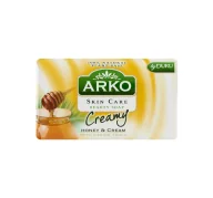 Mydła - Arko SUNCO Mydło kosmetyczne Skin Care Miód i krem Równoważące 90 g - miniaturka - grafika 1