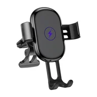 Uchwyty samochodowe do telefonów - Uchwyt samochodowy Rock grawitacyjny W31 QC 3.0 indukcyjny do kratki mocny - miniaturka - grafika 1