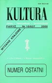 Książki o kulturze i sztuce - Kultura Nr 10 / 00 szkice opowiadania sprawozdania - miniaturka - grafika 1