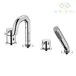 Oltens Molle bateria wannowo-prysznicowa kompletna 4-otworowa chrom 34200100 - Baterie wannowe i prysznicowe - miniaturka - grafika 2