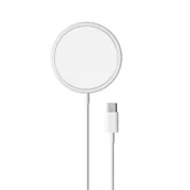 Ładowarki do telefonów - PURO Ładowarka indukcyjna Magnetic Charging Cable USB-C Magsafe 15W Biała - miniaturka - grafika 1