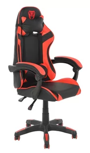 Fotel gamingowy obrotowy, kubełkowy CRAFT, czarno-czerwony - Fotele gamingowe - miniaturka - grafika 2