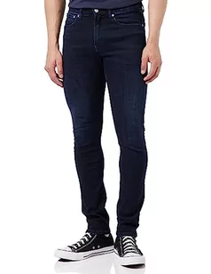 Calvin Klein Jeans Męskie spodnie skinny, Ciemna dżinsowa, 29W / 34L - Spodenki męskie - miniaturka - grafika 1
