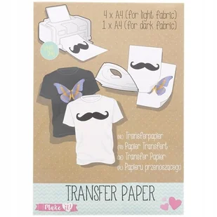 Papier Transferowy Naprasowanka Do Tkanin 5 X A4 - Pasmanteria - miniaturka - grafika 1
