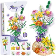 Klocki - Klocki Konstrukcyjne 900 El. Bukiet Kwiaty Zestaw dla Dorosłych i Dzieci 6+ - miniaturka - grafika 1