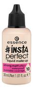 Podkłady do twarzy - Essence #INSTA PERFECT Liquid Make Up - Wodoodporny, matujący podkład w płynie - 10 - #COOL PORCELAIN ESSPMWPPL-WPL - miniaturka - grafika 1