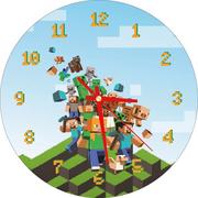 Zegary - Zegar Ścienny Dla Dzieci Postacie z Minecraft 30cm - miniaturka - grafika 1