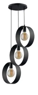 Lampy sufitowe - Sigma Stylowa lampa wisząca biura i domu HAPPY E27 60W szer. 45cm czarny 32282 - miniaturka - grafika 1