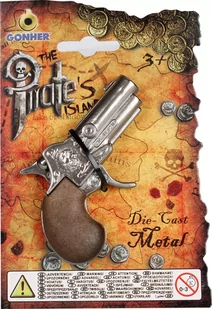 Gonher Mały metalowy pistolet pirata - Zabawki i gry sportowe - miniaturka - grafika 2