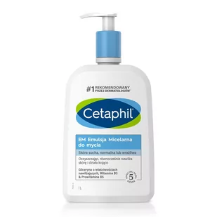 Cetaphil EM Emulsja Micelarna Do Mycia 1000 ml - Kosmetyki do kąpieli - miniaturka - grafika 1