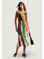 Sukienki - Desigual Sukienka codzienna VEST_PAINT_LACROIX Pomarańczowy Iconic Fit - miniaturka - grafika 1