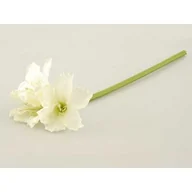 Sztuczne kwiaty - Amarylis pojedynczy 64 cm biały - miniaturka - grafika 1