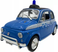 Samochody i pojazdy dla dzieci - Fiat 500 Polizia model 22515IP Welly 1:24 - miniaturka - grafika 1