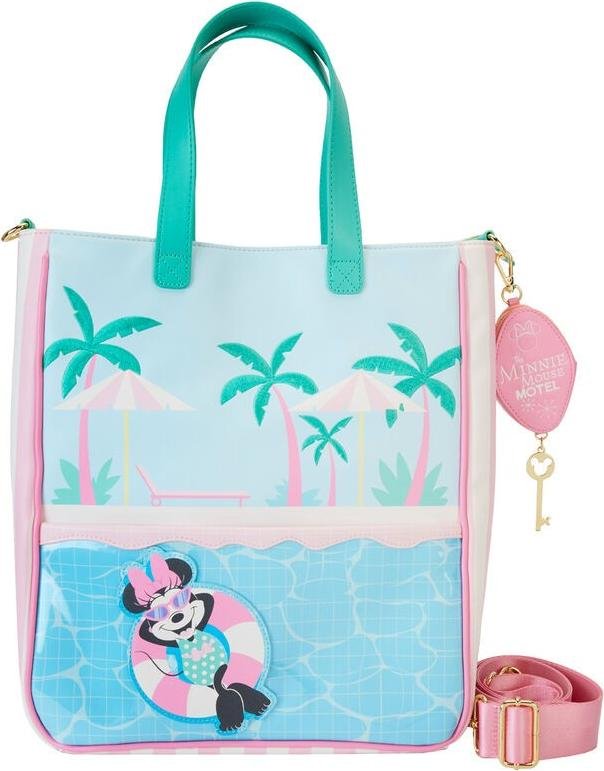 Loungefly - Torba plażowa Minnie Mouse na wakacje, torebka i portfel 2w1