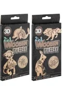 Puzzle - Puzzle drewniane 3D 2w1 - miniaturka - grafika 1