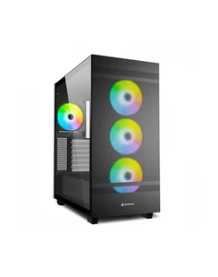 Sharkoon Rebel C50 RGB ATX Full Tower Czarny - Obudowy komputerowe - miniaturka - grafika 1