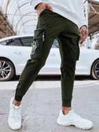 Spodnie męskie - Spodnie męskie bojówki zielone Dstreet UX4310-M - miniaturka - grafika 1